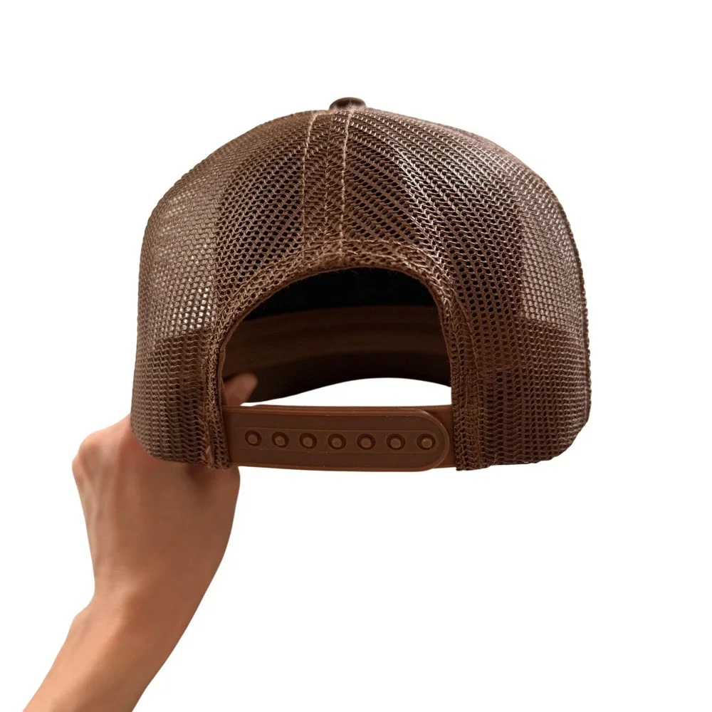 Mad Engine Espresso‎ Martini Trucker Hat Brown Mesh Snapback Baseball Cap